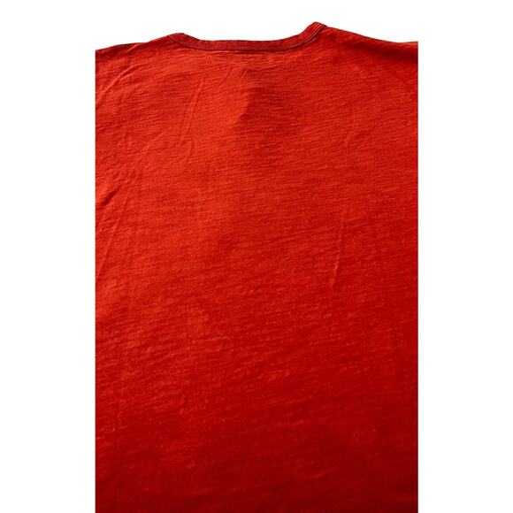 OLD NAVY SOFT WASHED LONG SLEEVE POLO SHIRT, MENS, XL, DARK/BURNT ORANGE - Picture 8 of 11